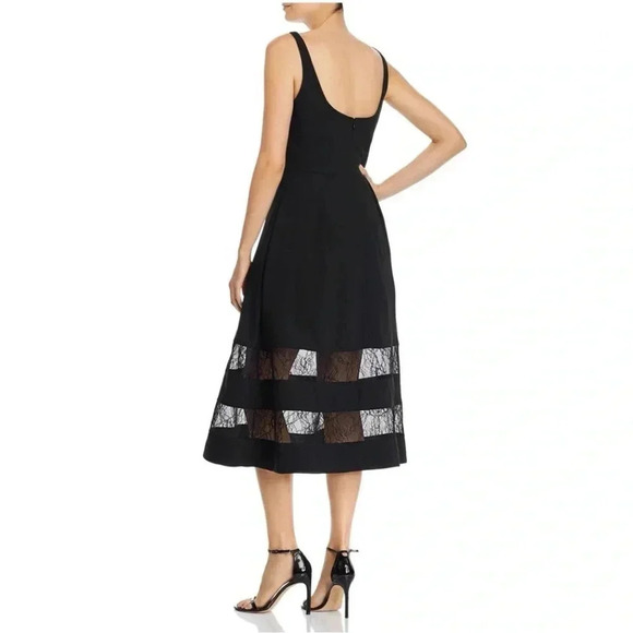 AIDAN MATTOX Spaghetti Strap Below The Knee Party Fit + Flare Dress - Picture 2 of 10